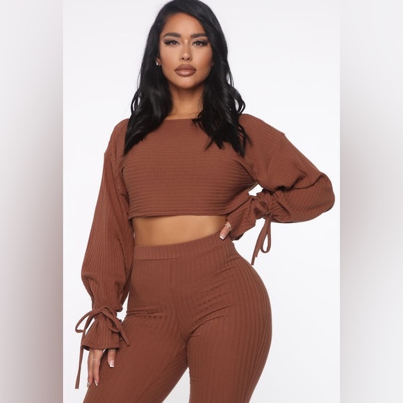Fashion nova RibbedTwo-Piece Set - Picture 4 of 8